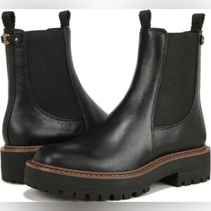 Sam Edelman Black Leather Ankle Boots